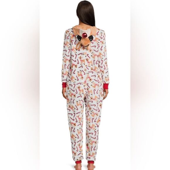 Nwt Rudolph the Red-Nosed Reindeer Women's Super Minky Union Suit, Sz 3X… - Picture 3 of 9